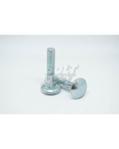 DIN 603 MUSHROOM HEAD SQUARE NECK BOLT GR4.8 E/GALV 10X130